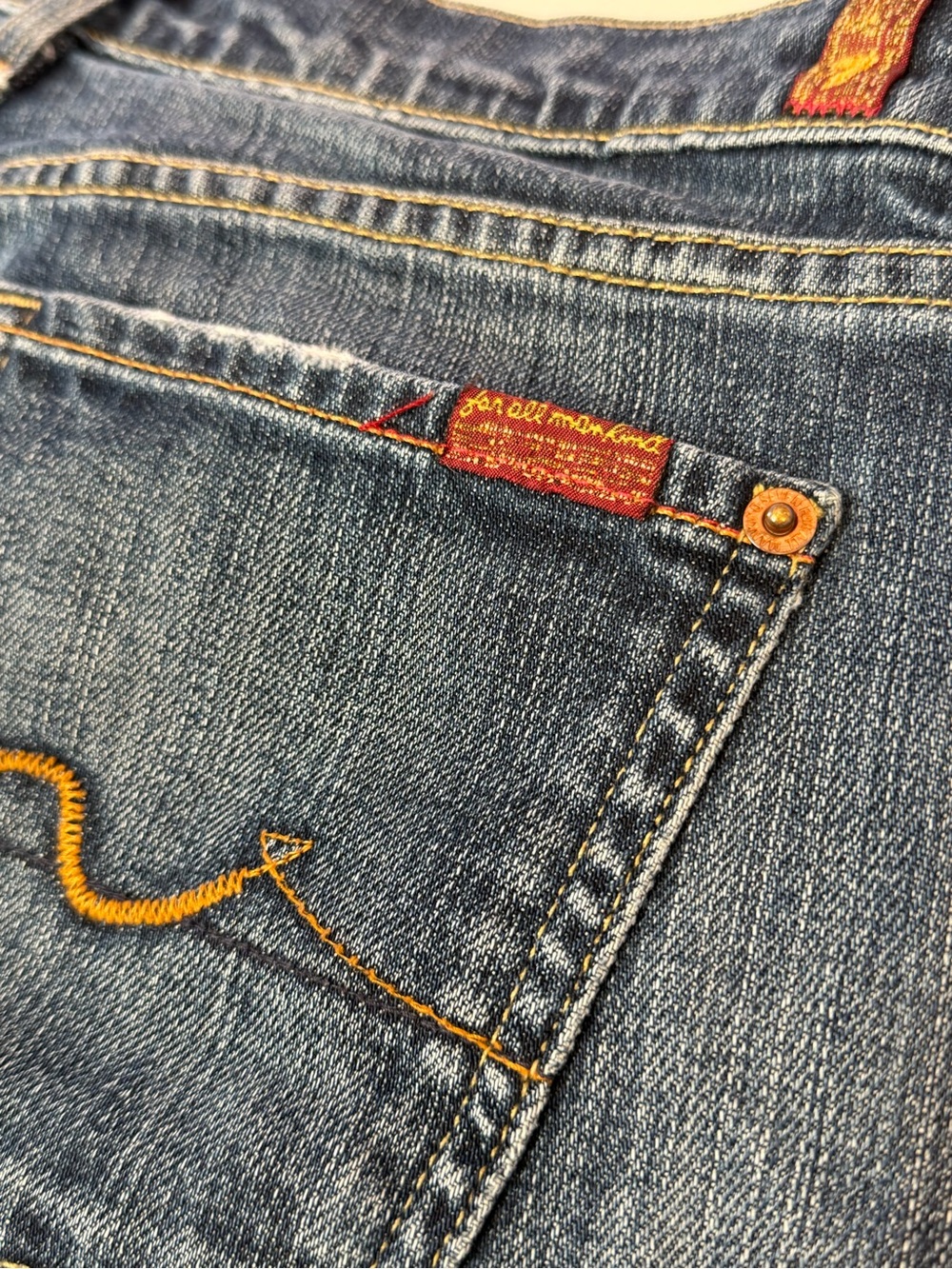 Vintage Y2K 7 For All Mankind Dojo Flare Jeans Womens 30 Long